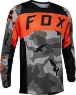 FOX 180 Bnkr Jersey Grey Camo L Cross mez