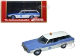 1970 Ford Galaxie Station Wagon Blue and White with Blue Interior "Pan-American Airlines Ground Crew" Limited Edition to 180 pieces Worldwide 1/43 Mo