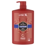 Old Spice Captain Sprchový gel a šampon pro muže s tóny santalového dřeva a citrusů 1000 ml