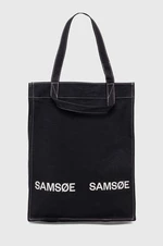 Bavlnená taška Samsoe Samsoe SALUCCA čierna farba, U24100002