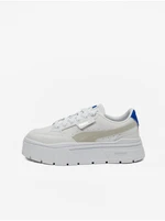 White Women's Leather Sneakers on Puma Mayze Stack Platform - Women