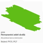 Akvarelová barva Umton 2,6ml – 2350 zeleň permanentní skvělá