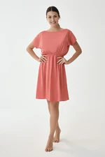 Dagi Powder Gray Short Sleeve Dress Pareo