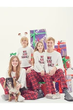 Koton Pajama Sets With a Long Sleeved T-shirt, and Pajama Bottoms with an Elastic Waist, 2-Pieces.