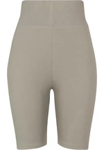 Women's high-waisted shorts green/grey