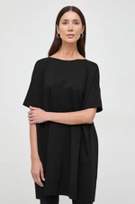 Šaty Liviana Conti čierna farba, mini, oversize, F4SI20
