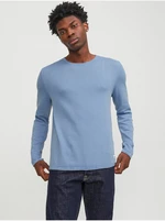 Men's blue basic sweater Jack & Jones - Men