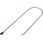 TRU COMPONENTS zásuvkový konektor s vodičmi  Počet pólov 3 Raster (rozteč): 2.54 mm 1244003 1 ks