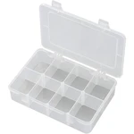 TRU COMPONENTS EKB-210 krabička na drobné súčiastky, (d x š x v) 181 x 117 x 39 mm, Priehradiek: 8, variabilné rozčlenen