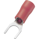 vidlicové káblové oko TRU COMPONENTS 745254, Ø otvoru 4.3 mm, červená, 100 ks