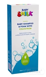 BABYSMILK SHAMPOO AND BATH FOAM WITH COLOSTRUM detský šampón a pena do kúpeľa s colostrom