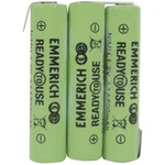 Emmerich ReadyToUse 3AAA-ZLF akupack - sada nabíjacích batérií 3x micro (AAA) spájkovacia špička v tvare Z Ni-MH 3.6 V 8