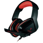 Berserker Gaming AVRAK herný headset jack 3,5 mm káblový cez uši čierna, červená stereo