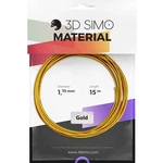 3D Simo 3Dsimo Gold  vlákno pre 3D tlačiarne   1.75 mm 40 g zlatá  1 ks