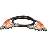 Renkforce RF-3323454 RJ45 sieťové káble, prepojovacie káble CAT 6A S/FTP 20.00 m oranžová pozlátené kontakty, samozhášav