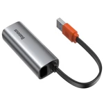 Sieťová karta Baseus Steel Cannon USB, USB-C/RJ45 (CAHUB-AD0G) sivá Baseus USB 3.2 Gen 1 1000Mbps RJ45 externí síťový adaptérToto malé zařízení má vel