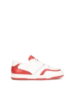 Czerwono-białe męskie buty sportowe