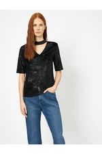 Koton T-Shirt - Black - Fitted