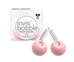 Tenká špirálová gumička do vlasov s guličkami Invisibobble Twins Prima Ballerina - ružová (IB-TW-HP10002) + darček zadarmo
