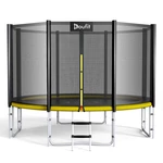 Doufit TR-07 Ø366cm 12FT Trampoline 200kg Capacity with Safety Enclosure Net Outdoor Durable Recreational Trampolines fo