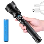 CAMTOA XHP70.2 1000LM LED Flashlight 26650 Battery USB Rechargeable IPX5 Waterproof Zoomable Torch Searchlight