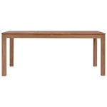 Dining Table Solid Teak Wood with Natural Finish 70.9"x35.4"x29.9"