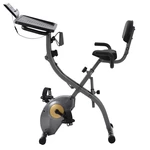 [USA Direct] Folding Exercise Bike Exerpeutic Machine with 8 Levels Resistance Adjustments Digital Large LCD Display Fit