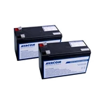 Olovený akumulátor Avacom RB32 - náhrada za APC, 2 ks v balení (AVA-RBC32-KIT) čierny Náhradní baterie určená pro UPS. Kit obsahuje POUZE NOVÉ AKUMULÁ
