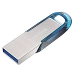 USB flash disk SanDisk Ultra Flair 64GB (SDCZ73-064G-G46B) strieborný/modrý flashdisk • kapacita 64 GB • USB 3.0 (spätne kompatibilný s USB 2.0) • rýc