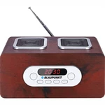 Rádioprijímač Blaupunkt PP5BR drevený rádioprijímač • retro dizajn • FM tuner • 60 predvolieb • USB • podpora MP3 • audio vstup • konektor na slúchadl