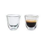 Príslušenstvo DeLonghi Skleničky espresso set dvoch pohárikov na espresso • Delonghi • objem 60 ml • ručne fúkané • borosilikátové sklo • odolnosť až 