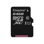 Pamäťová karta Kingston Canvas Select MicroSDXC 64GB UHS-I U1 (80R/10W) (SDCS/64GBSP) pamäťová karta • Class 10 UHS-I U3 • kapacita 64 GB • čítanie až