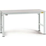 Manuflex LU4076.7035 ESD pracovní stůl Univerzální standardní základní stůl s plastové desky, Šxhxv = 1500 x 1200 x 766-876 mm
