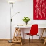 LED pokojové osvětlení s lampou na čtení Brilliant Finn 18 W N/A železo, bílá