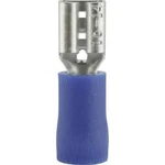 Faston zásuvka Vogt Verbindungstechnik 3904 4.8 mm x 0.5 mm, 180 °, částečná izolace, modrá, 1 ks