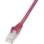Patch kabel, CAT 5e SF/UTP, RJ45, vidlice ⇔ vidlice, červená, 20 m