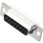 D-SUB zásuvková lišta MH Connectors MHDM15-SS, 180 °, pólů 15, pájecí kalíšek, 1 ks