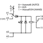 Reléový modul pro montáž do řady WAGO 789-326, 24 V/DC, 12 A, 1 přepínací kontakt