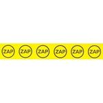 Samolepka značení ZAP v kroužku (6x) (žlutá) 25x145mm