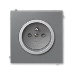 ABB Neo Tech zásuvka ocelová/titanová 5519M-A02357 73 s clonkami