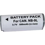 Náhradní baterie pro kamery Conrad Energy NB-9L, 3,7 V, 500 mAh
