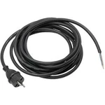 Síťový kabel AS Schwabe 70530, zástrčka/otevřený konec, 1 mm², 5 m, černá