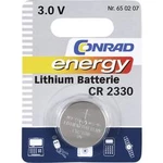 Knoflíková baterie Conrad energy CR2330, lithium