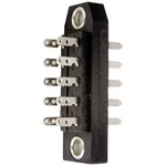 Měřicí lišta DIN 41618 Telegärtner J00044A0900, 10pól., 2,54 mm, černá