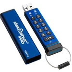 USB flash disk iStorage datAshur® PRO IS-FL-DA3-256-8, 8 GB, USB 3.2 Gen 1 (USB 3.0), modrá