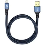 IPad/iPhone/iPod datový kabel/nabíjecí kabel Oehlbach 9320, 25.00 cm, modrá, černá
