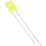LED s vývody HuiYuan 2534Y1D-KHB-C, typ čočky hranatý, 2 x 5 mm, 120 °, 20 mA, žlutá
