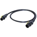 Napájecí kabel Neutrik NKPF-M-B-1.5 [1x zásuvka PowerCon - 1x zástrčka PowerCon], 1.50 m, černá, žlutá