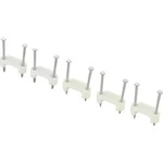 Hřebíkové příchytky TRU COMPONENTS TC-DNF13203 1593093, 12.50 mm (max), bílá, 100 ks