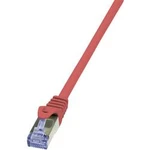 Síťový kabel RJ45 LogiLink CQ5094S, CAT 6A, S/FTP, 10.00 m, červená